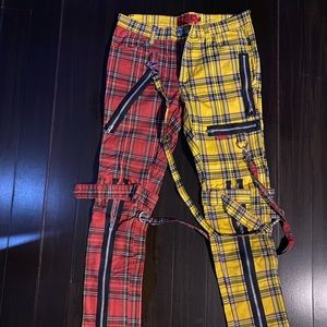 Tripp NYC men’s plaid bondage pants size 30